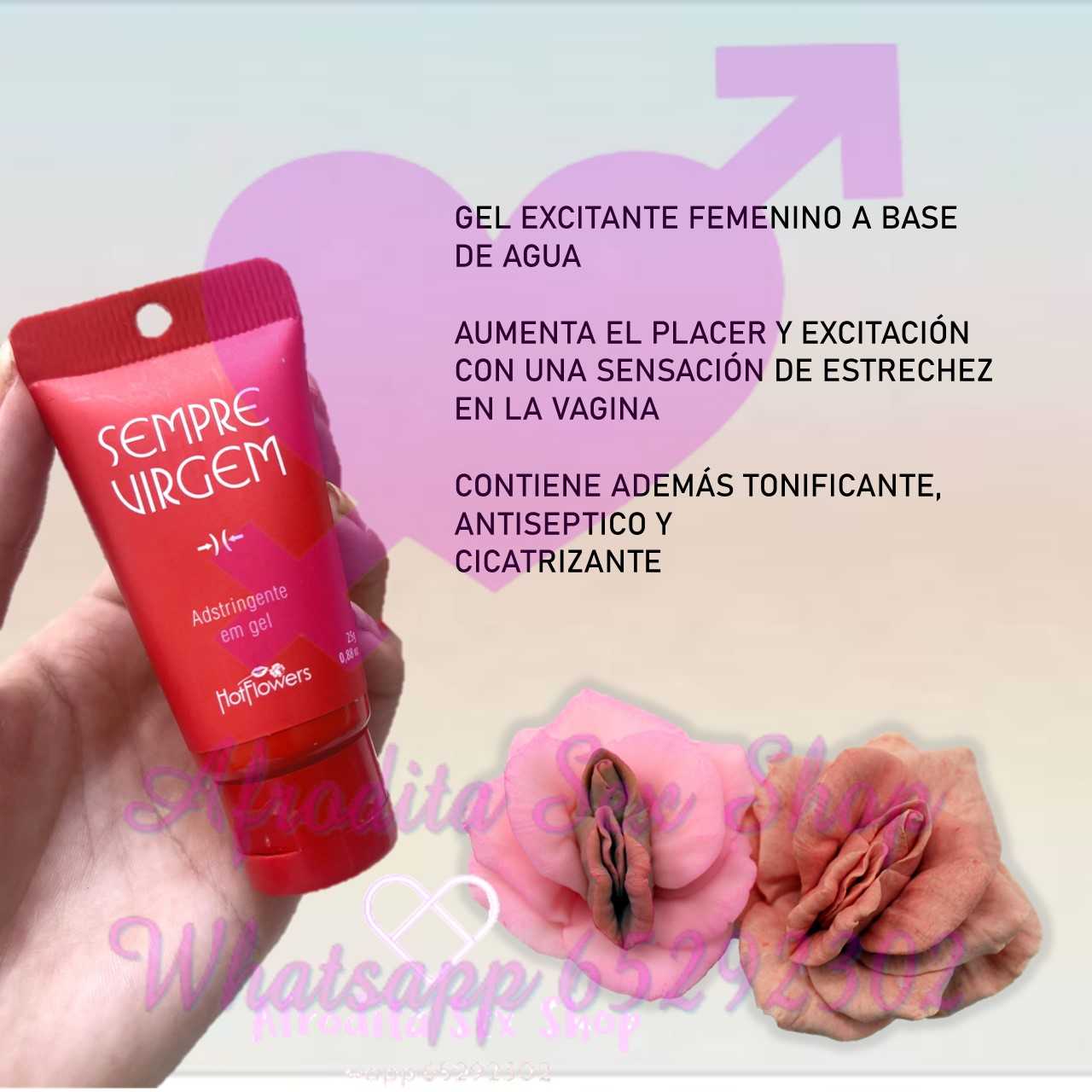 Gel estrechante vaginal extra fuerte Siempre virgen - Imagen 3