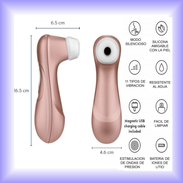 Succionador y estimulador femenino Satisfyer Pro 2 G3 - Imagen 2
