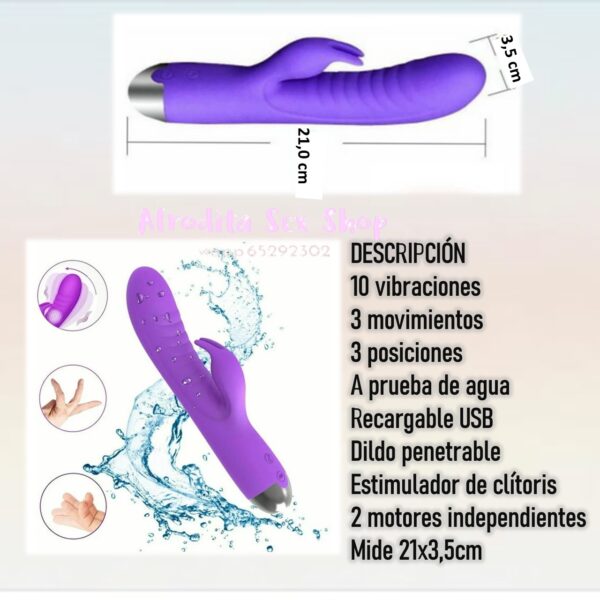 Vibrador  Conejito Ven a Mi - Imagen 3