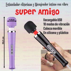 Vibrador y masajeador 2 en 1 Super Amigo
