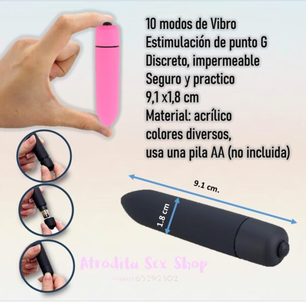 Mini vibrador bala Sensualia - Imagen 4