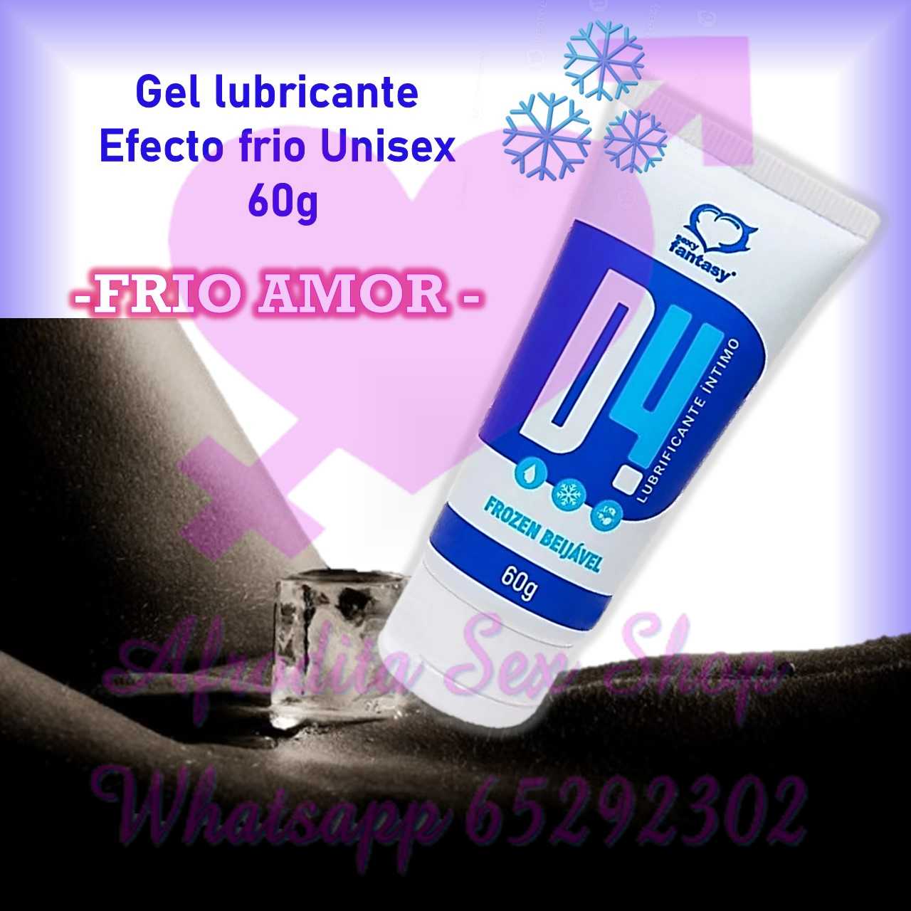 Gel lubricante efecto frio unisex