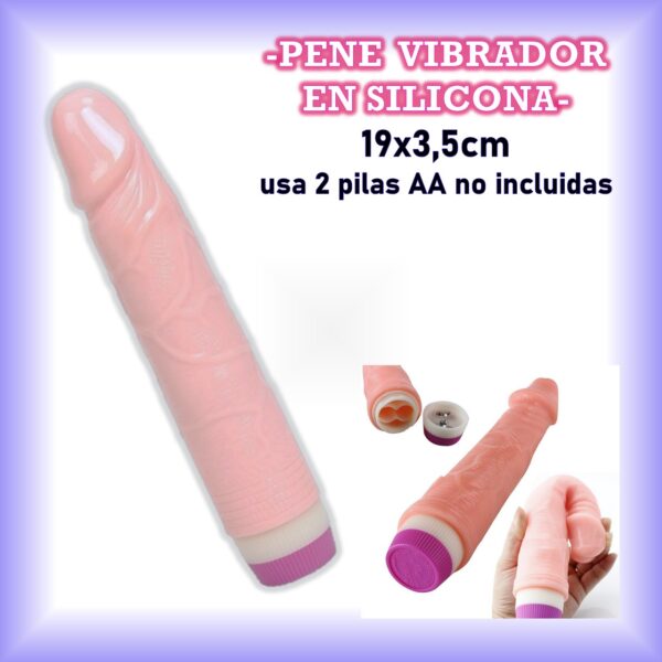 Consolador con vibración delgado