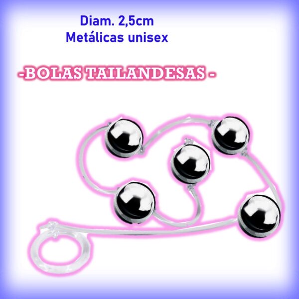 Bolas tailandesas unisex metálicas