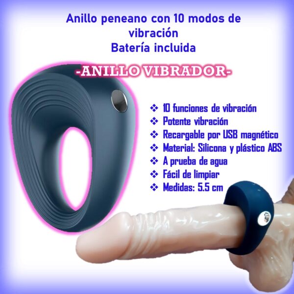 Anillo peneano con 10 modos de vibración