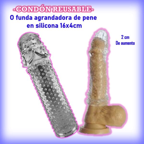 Condón reutilizable o funda agrandadora