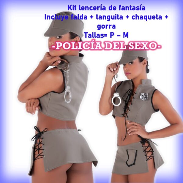 Kit lencería Policía del sexo