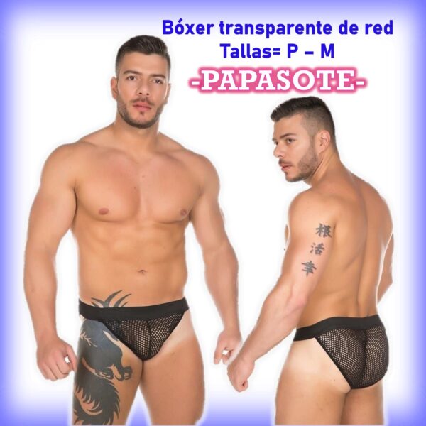 Bóxer transparente de red