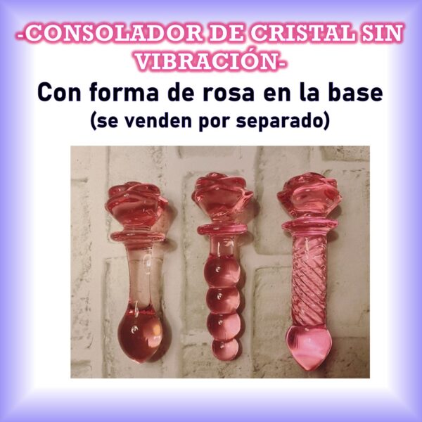 Consolador de cristal Rosa