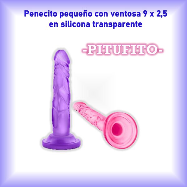 CONSOLADOR PEQUEÑO EN JELLY IDEAL PARA SEXO ANAL