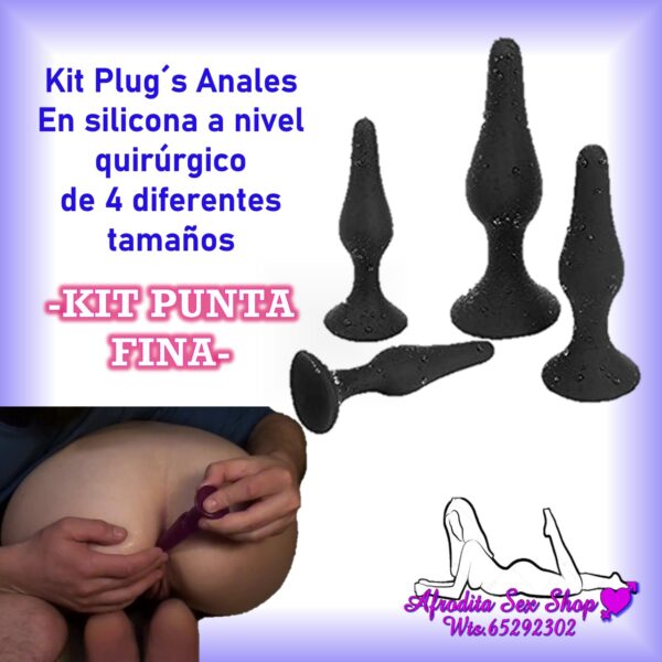 Kit  plug´s anales dilatadores de silicona
