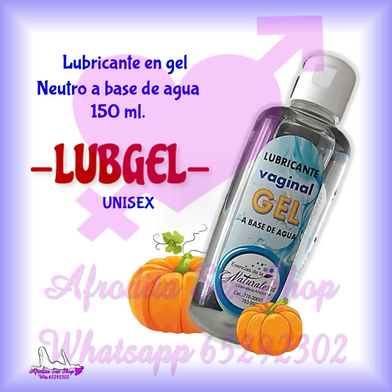 GEL LUBRICANTE NEUTRO A BASE DE AGUA 150 ml.
