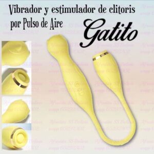 SUCCIONADOR DE CLITORIS Y VIBRADOR GATITO