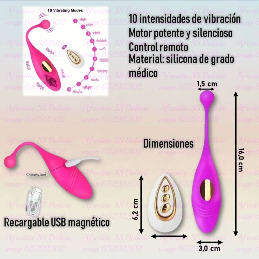 HUEVITO VIBRADOR CON CONTROL GOTITA - Imagen 2