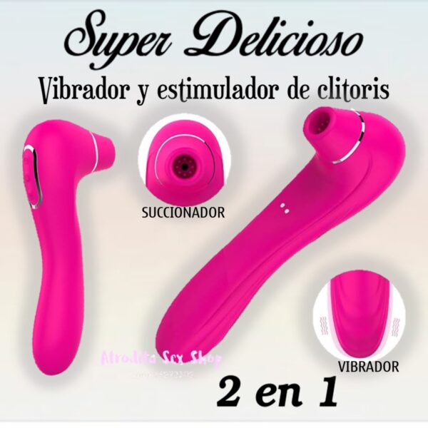 SUCCIONADOR DE CLITORIS Y VIBRADOR