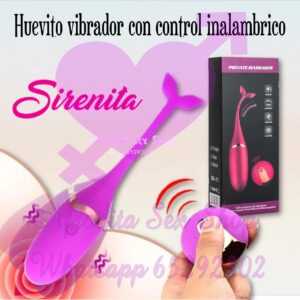 HUEVITO VIBRADOR CON CONTROL Sirenita