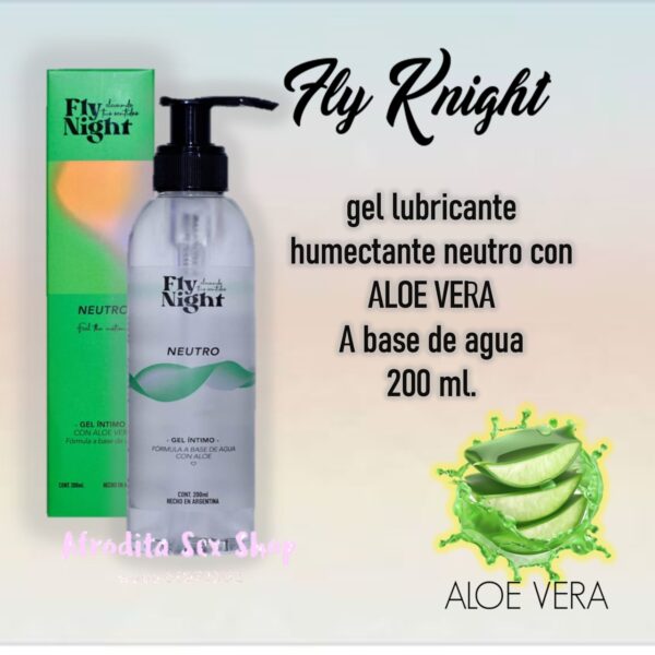 Lubricante FLY NIGTH con aloe vera 200 ml.